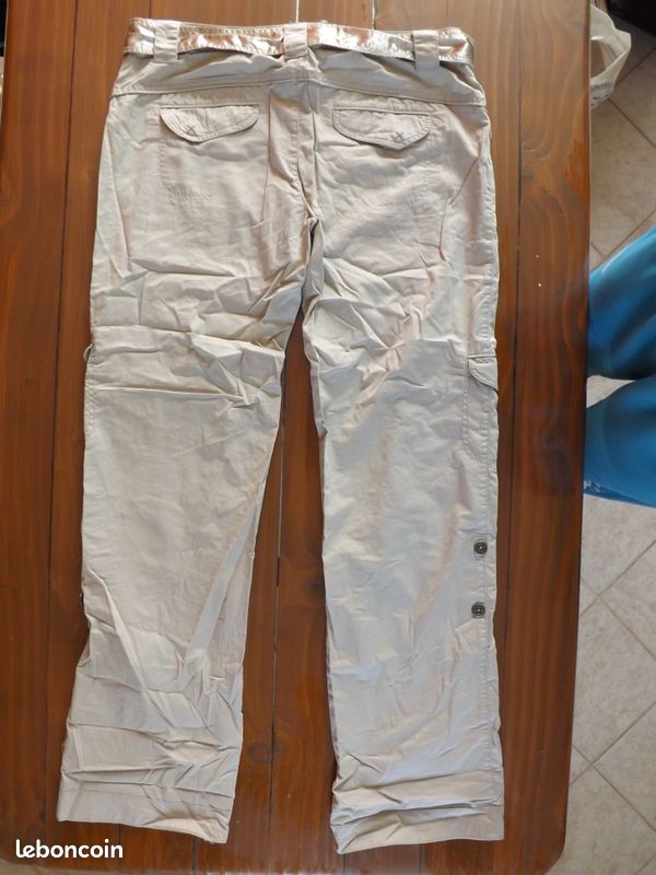 Pantalon/Pantacourt beige Promod (image 2)