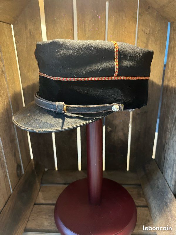Képi adjudant de sapeurs-pompiers WW1 militaria France (image 3)