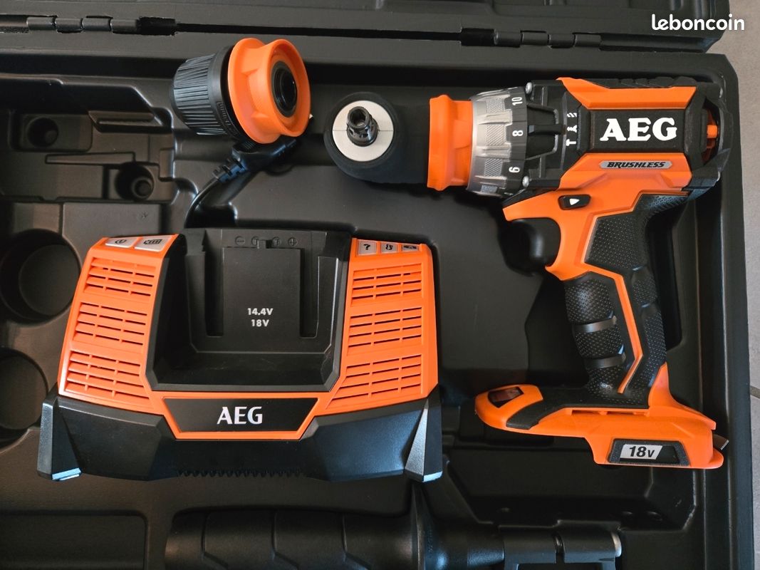 AEG - Visseuse BSB 18CBL - Avec mandrin renvoi d'angle (image 2)