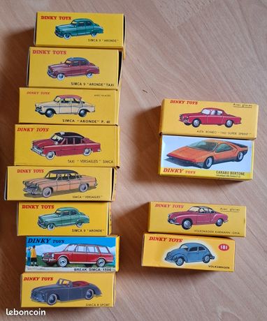 Miniature Dinky Toys - Renault Dauphine 1957 échelle 1/43 Fabriquée En France (état Très Présentable)