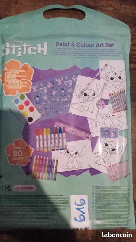 Coloriage et crayon 80 pieces stitch (image 2)