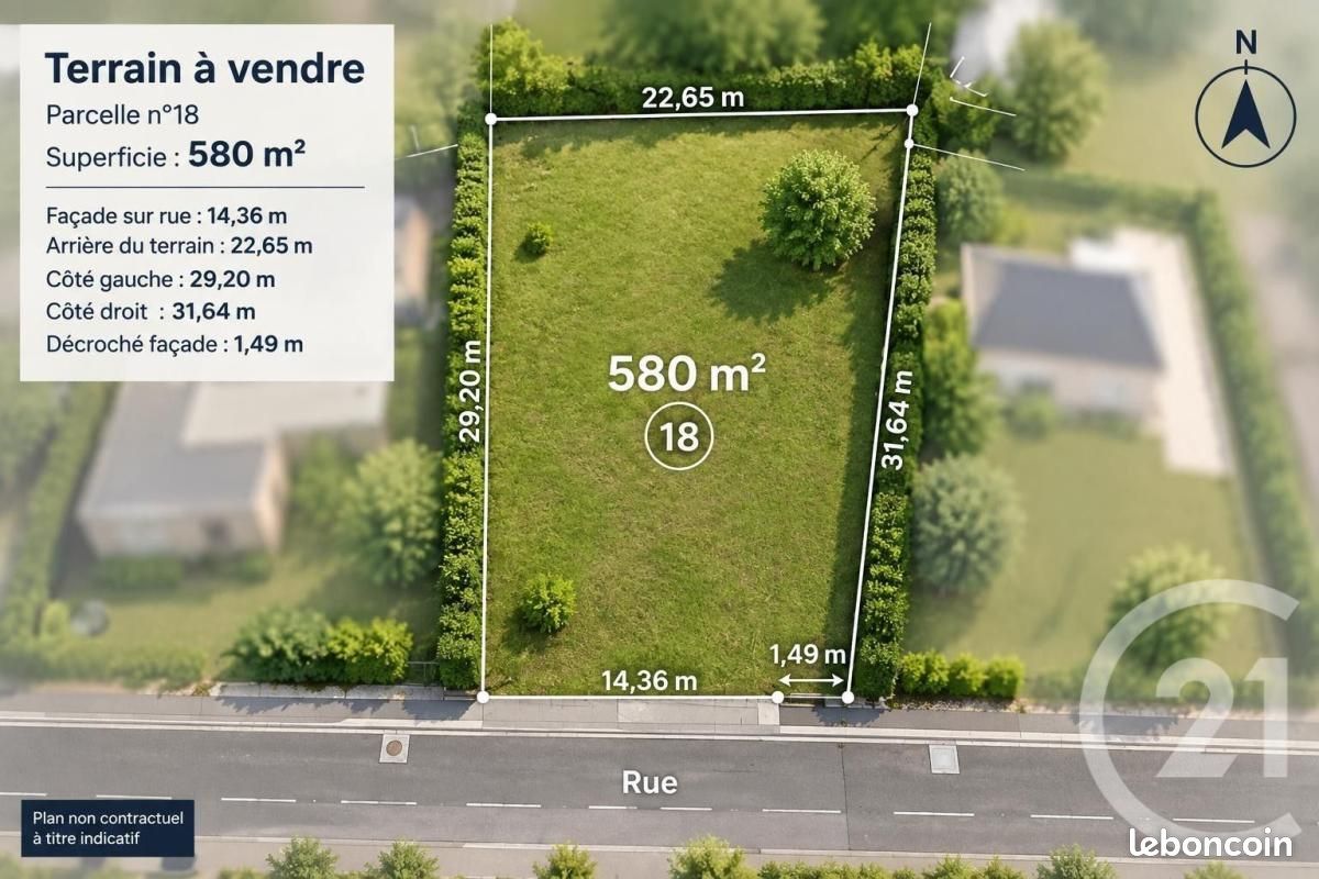 Terrain 580 m² · à Gonesse · 234 000 €
