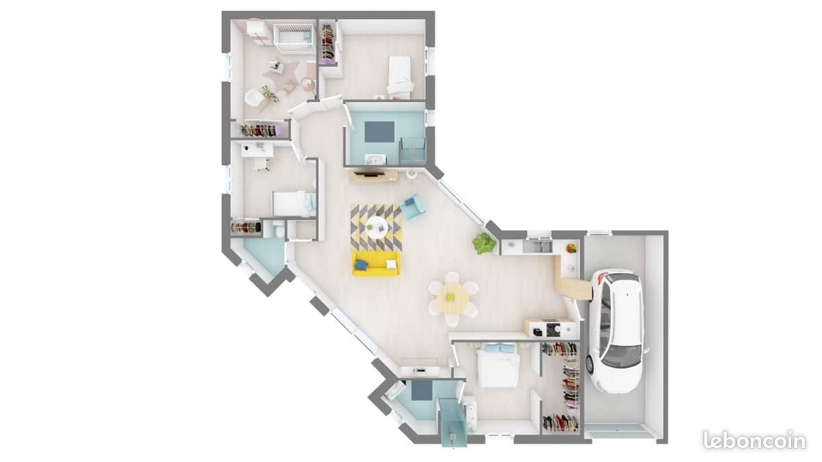 Maison 4 pièces 100 m² - Ventes immobilières