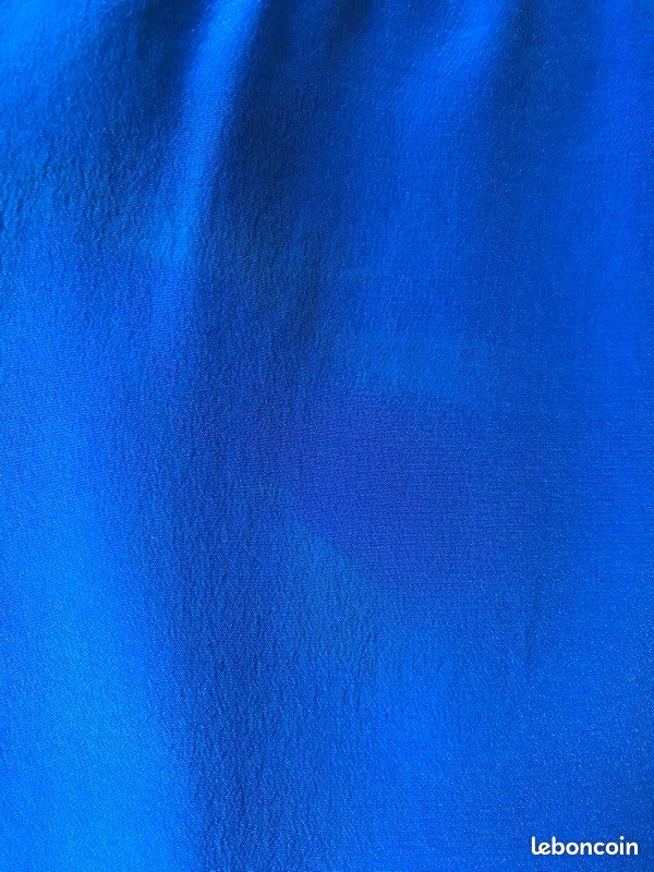 Robe blousante bleu électrique T.42 (image 8)