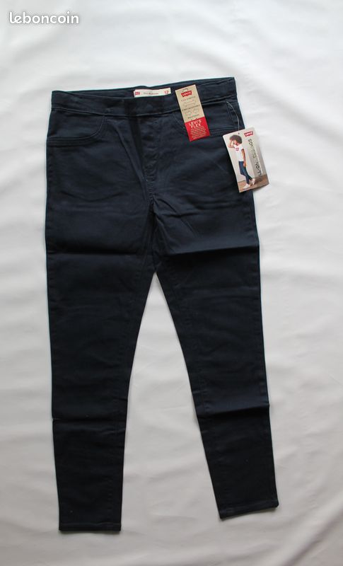 Jean Levi's Flex Stretch Pull-On Fille 12 ans Bleu Nuit NEUF Avec Étiquettes USA (image 5)