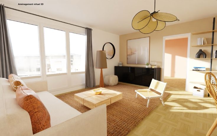 Appartement 4 pièce(s) 66 m²à vendre Paris-19e-arrondissement
