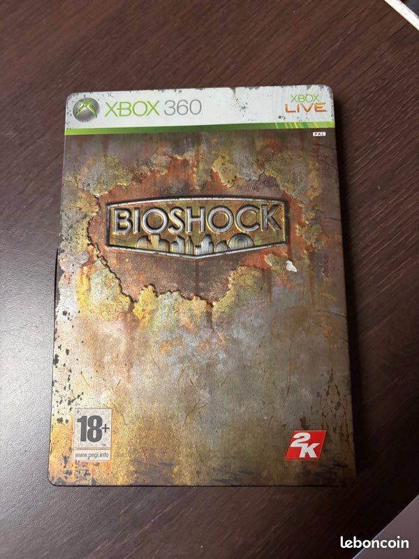 Jeu BioShock Sur Xbox 360 - Version PAL Française Complète, Boîtier Steelbook Collector, Très Bon état