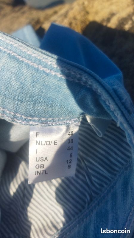 Joli jeans bleu clair, Saint James, taille 40, comme neuf (image 4)