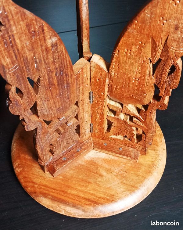 Etageres en bois teck artisanal indien (image 4)