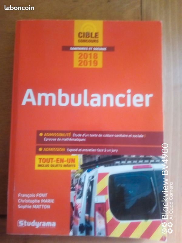 Cible Concours Ambulancier Font/ Marie/ Matton (image 1)