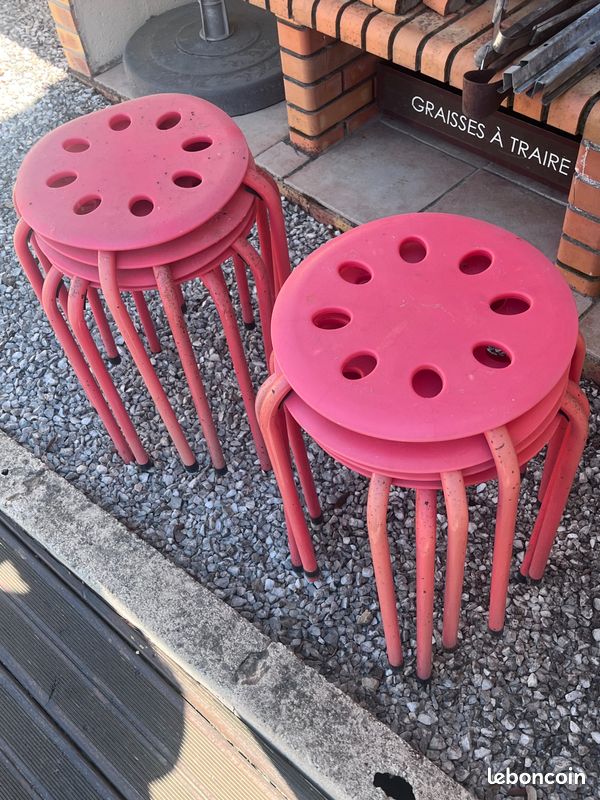 Lot de 8 tabourets 10£ (image 1)