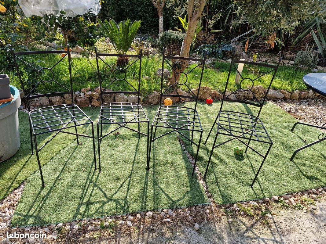 Chaises fer forgé (image 3)