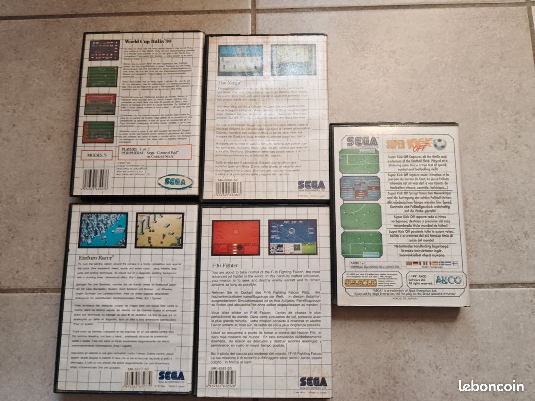 LOT JEUX Sega Master System Wonder Boy Master Darkness Castlevania Like EUR 159,99 - FR