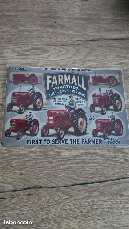 Panneau En Métal Personnalisé Tracteur - Grande Décoration Extérieure Ferme, Plaque Nom Famille Antique, Idéal Cadeau Agriculteur