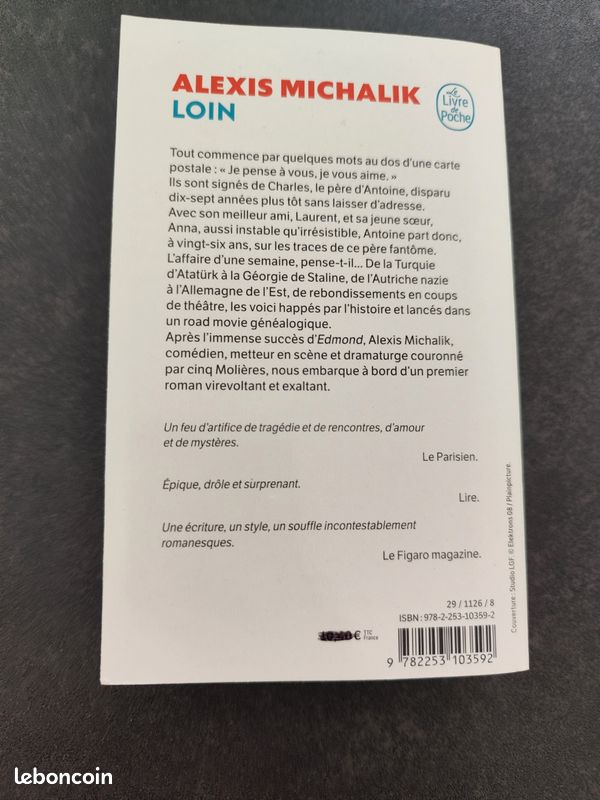 Livre de poche Loin de Alexis Michalik (image 2)