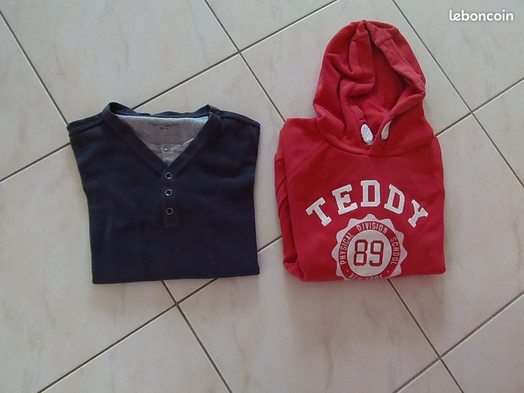 Lot 2 pulls teddy smith, taille 14 ans (image 1)