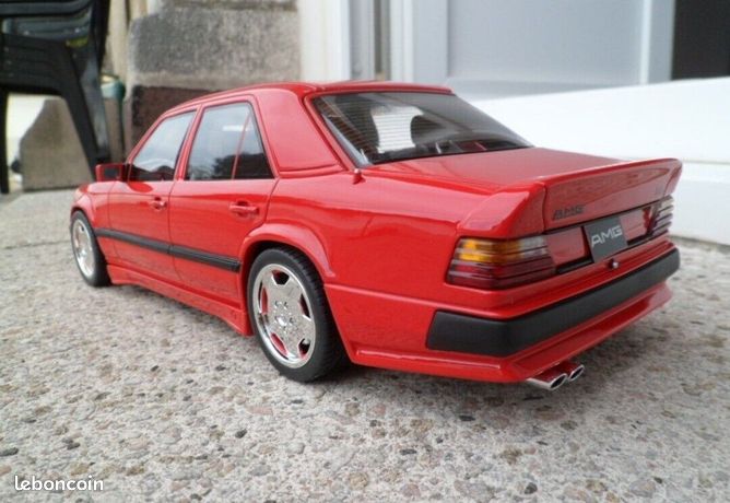 MINIATURE NEUVE MERCEDES-BENZ 300E 6.0 AMG Signal Red 568 1/18 Otto Ottomobile EUR 149,00 - FR