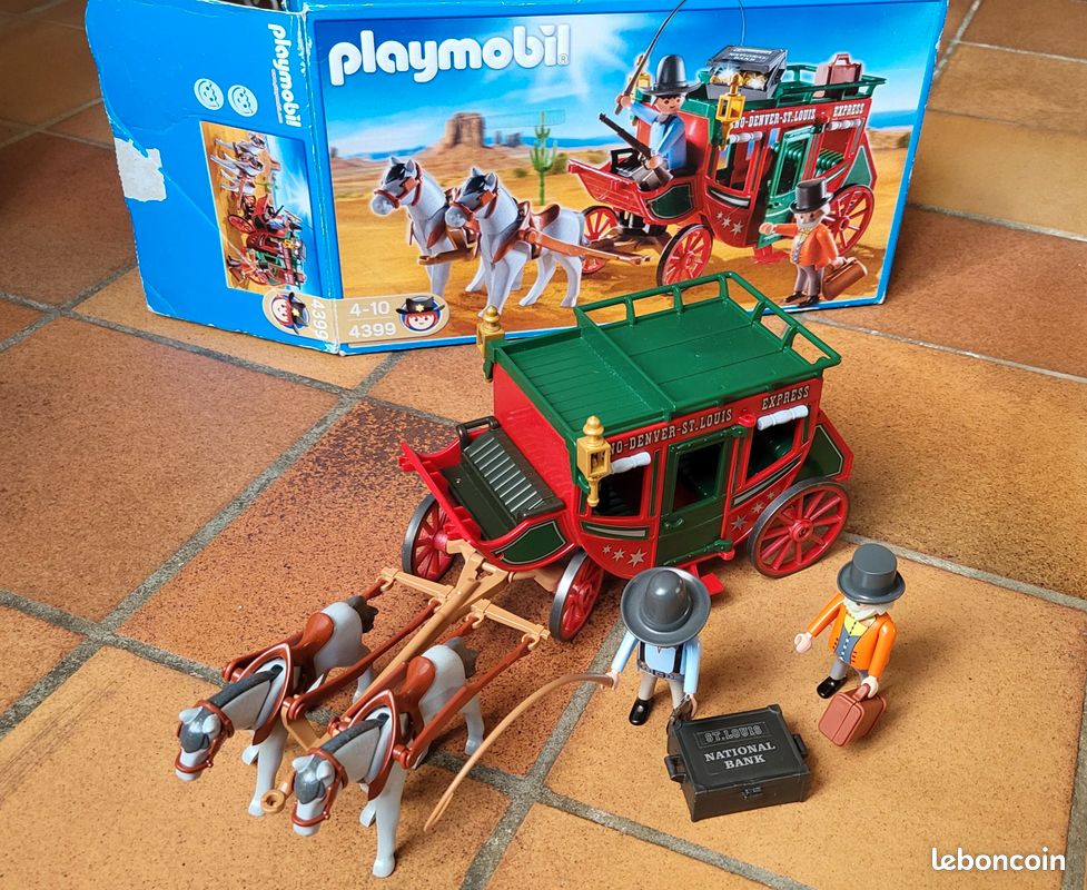 Playmobil Western 4399 - La Diligence - Avec Boîte Et Notice