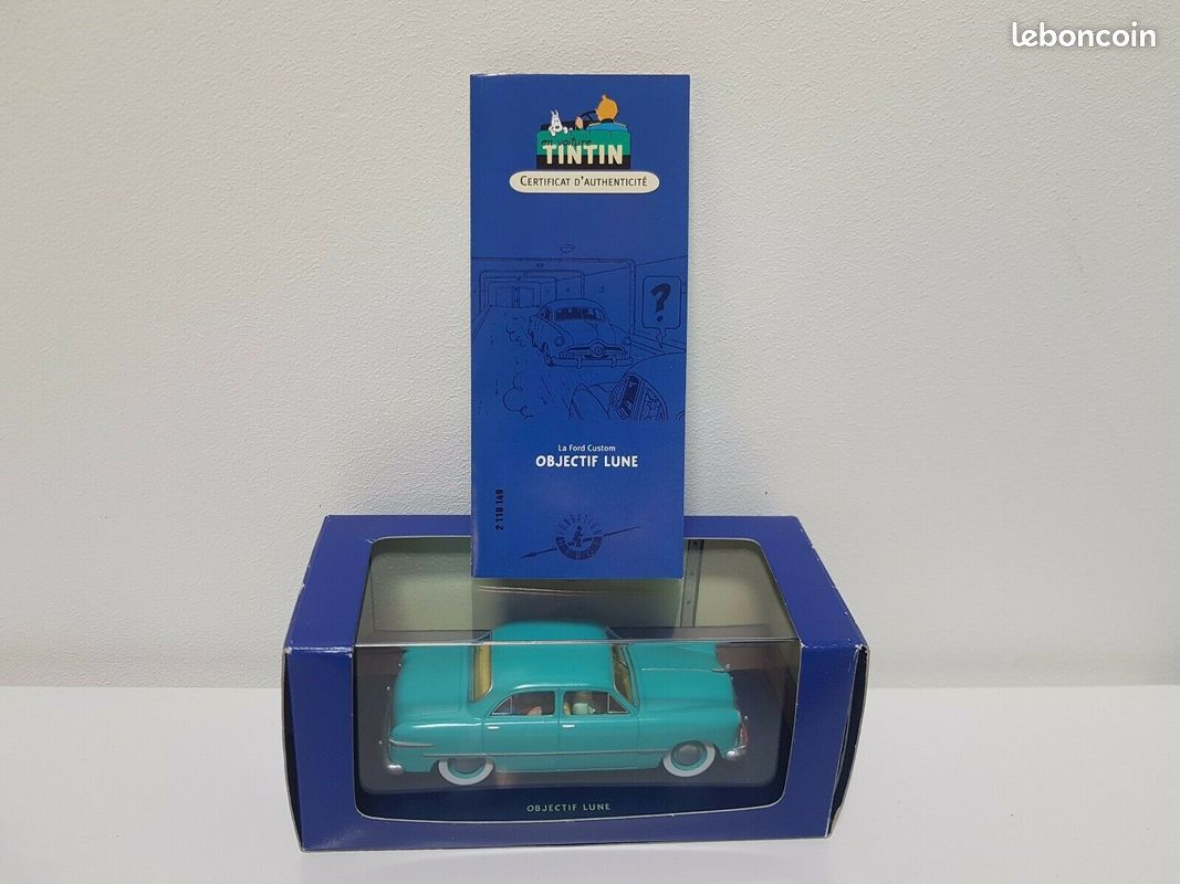 Tintin – La Ford Turquoise – Editions Atlas – N°49 Objectif Lune (neuf)