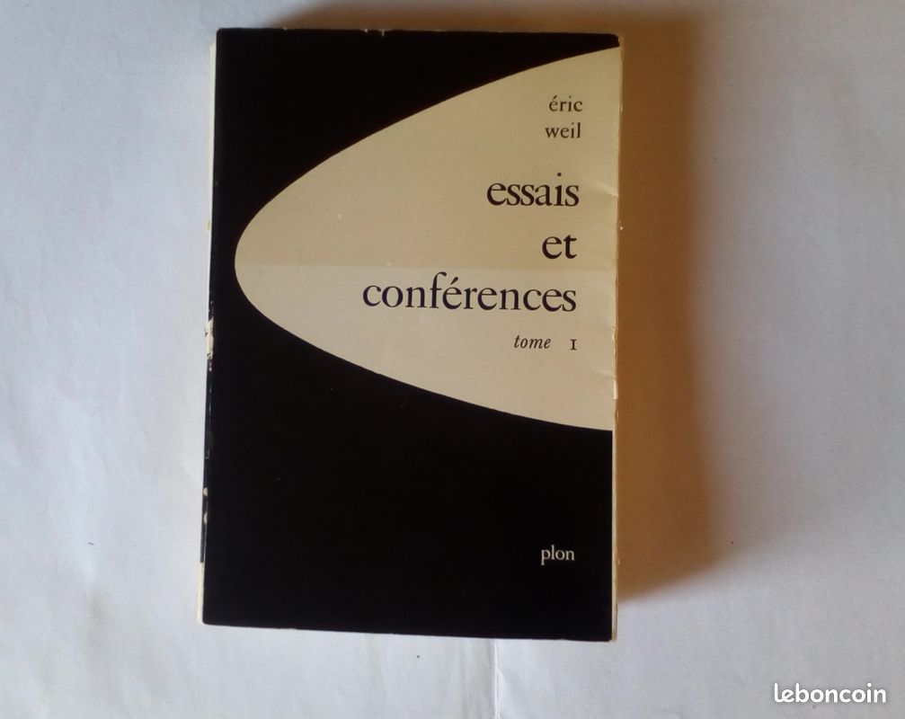 Essais et conférences T.1 ( Eric Weil) (image 1)