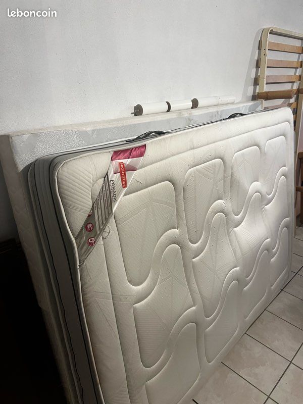 Sommier + matelas 140 cm (image 1)
