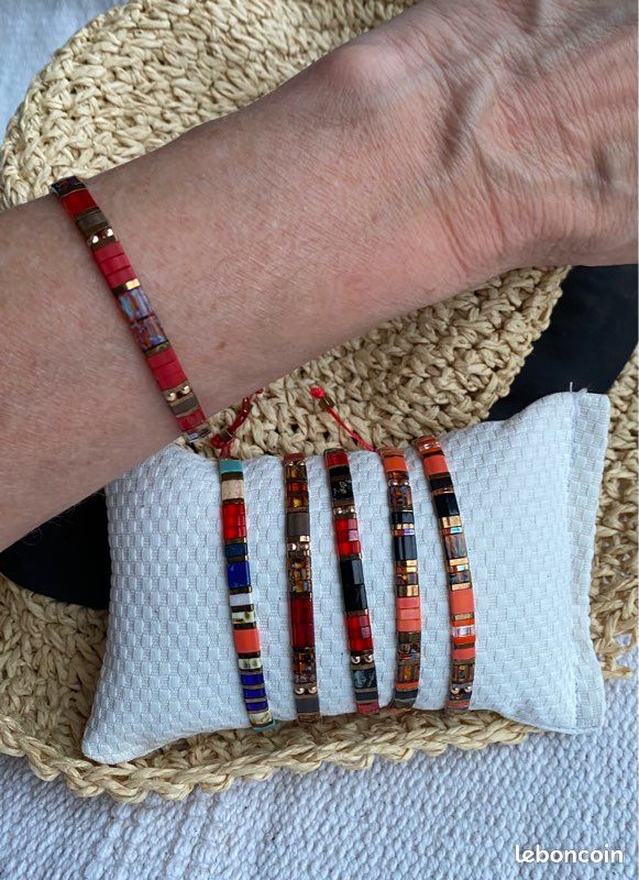 Bracelet fait main, en perles japonaises (image 5)