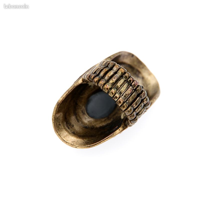 Bague vintage en or blanc saphir et diamants - JOAILLERIE CAMINADE - JOAILLERIE CAMINADE