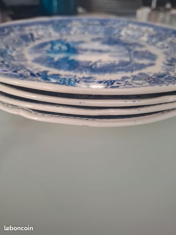 Assiettes procelaine vintage (image 3)