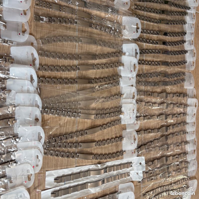 Lot de 84 bracelets acier homme neuf (image 6)