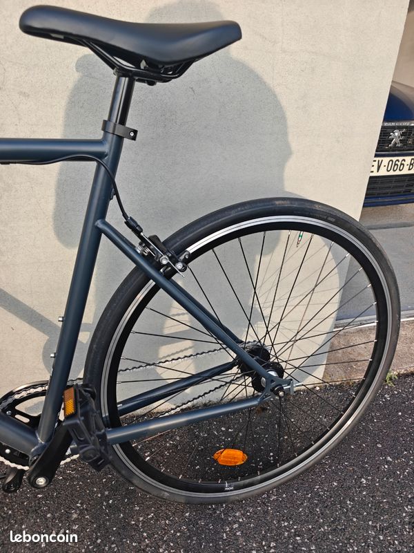 Vélo de ville single speed 500 gris carbone (image 5)