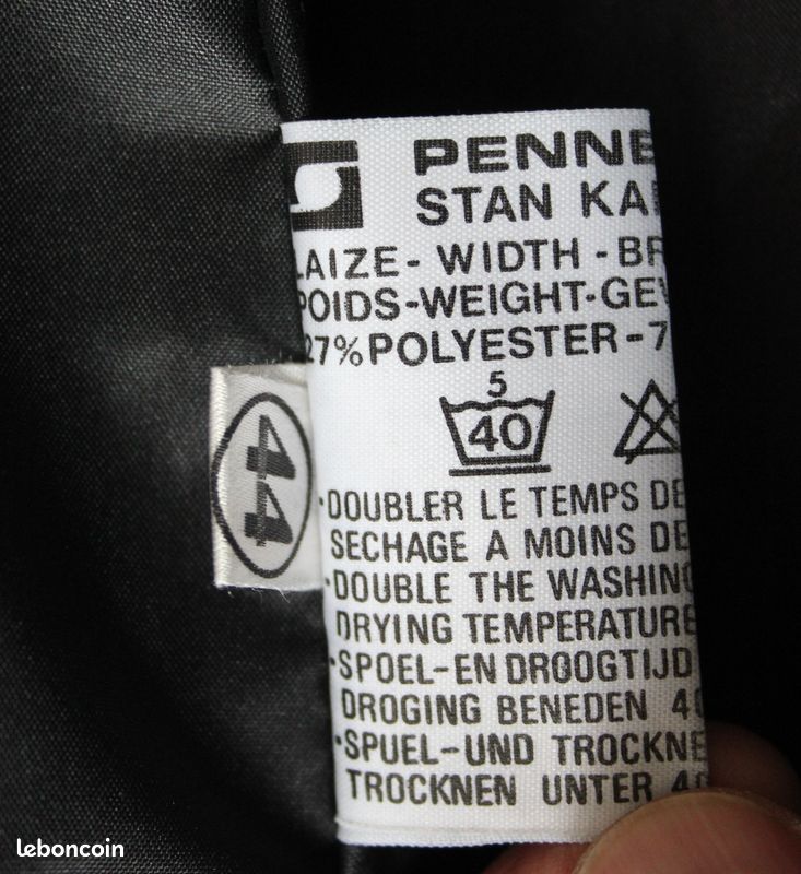 Tf14 Manteau imperméable doublé fourrure véritable SPRUNG FRERES T.L (image 8)