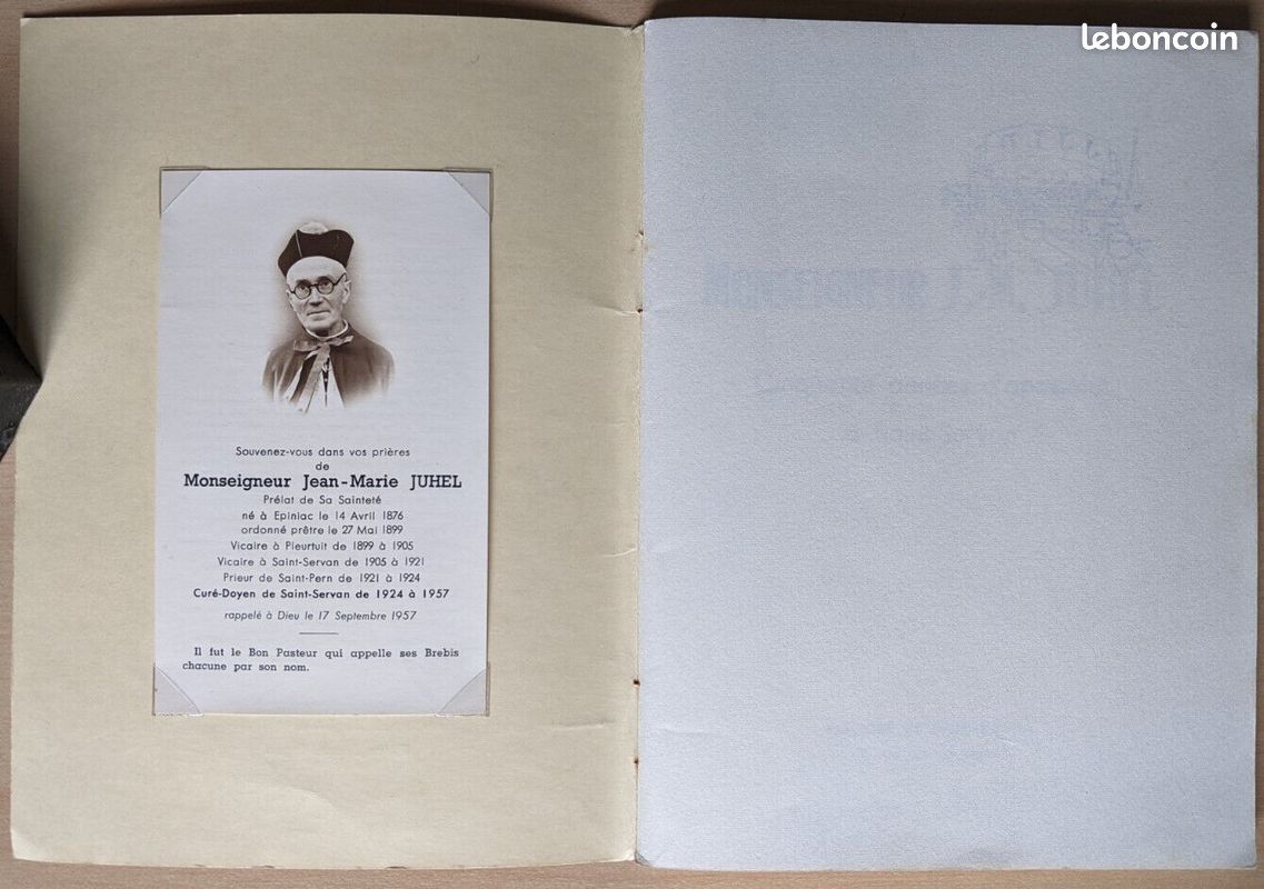 Monseigneur J.-M. Juhel - Cinquante années d'apostolat à Saint-Servan 1958 (image 2)