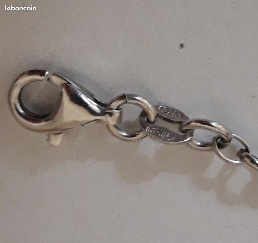 ANCIEN BRACELET GOURMETTE MICHEL En Argent Massif Silver poinçon crabe 76.4 Grs EUR 98,00
