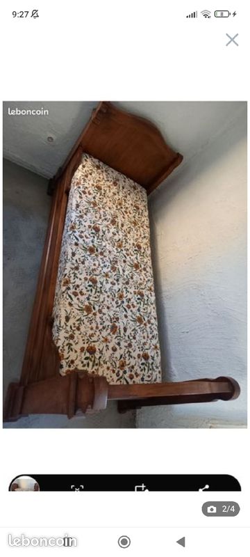 Banquette bois massif matelas neuf (image 2)