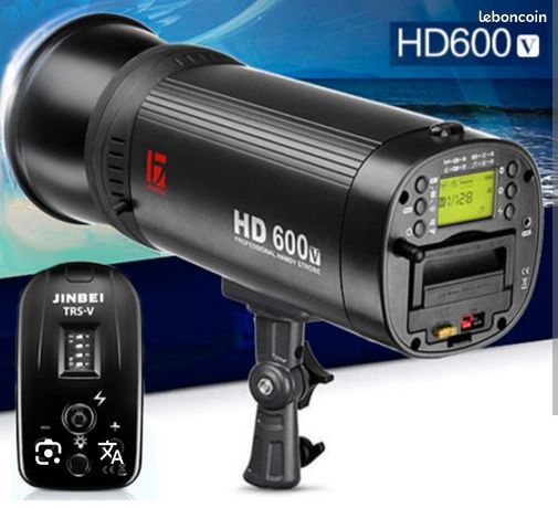 Flash Studio Jinbei HD 601 - Très Bon état - Avec Bol Réflecteur - Peu Servi