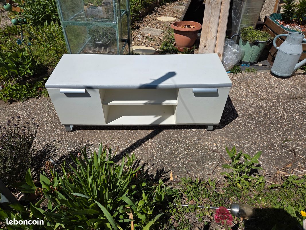 Meuble télé blanc occasion (image 1)