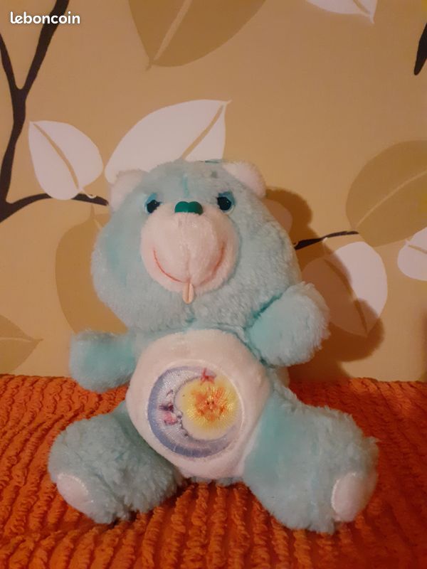 Acheter peluche bisounours bleu grognon raleur pas cher I peluche bébé