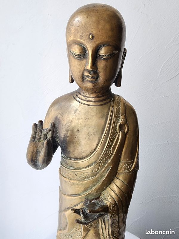 Bouddha népalais en bronze (image 2)