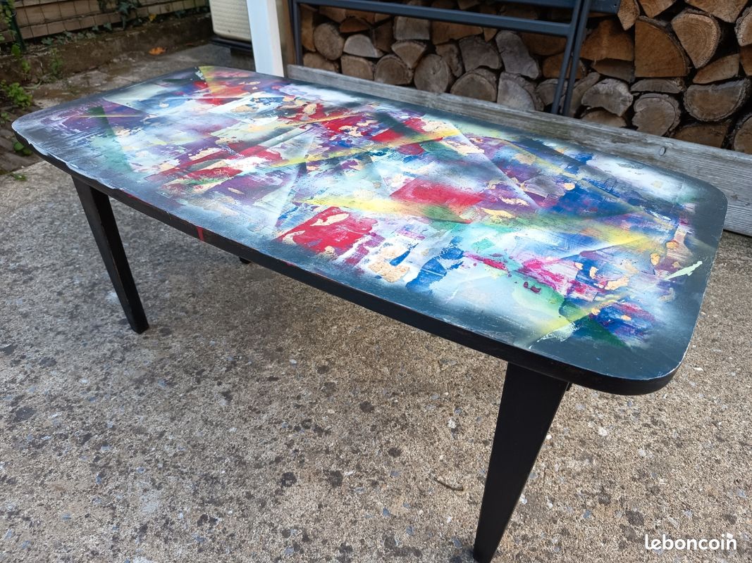 Table basse vintage pliable (image 2)
