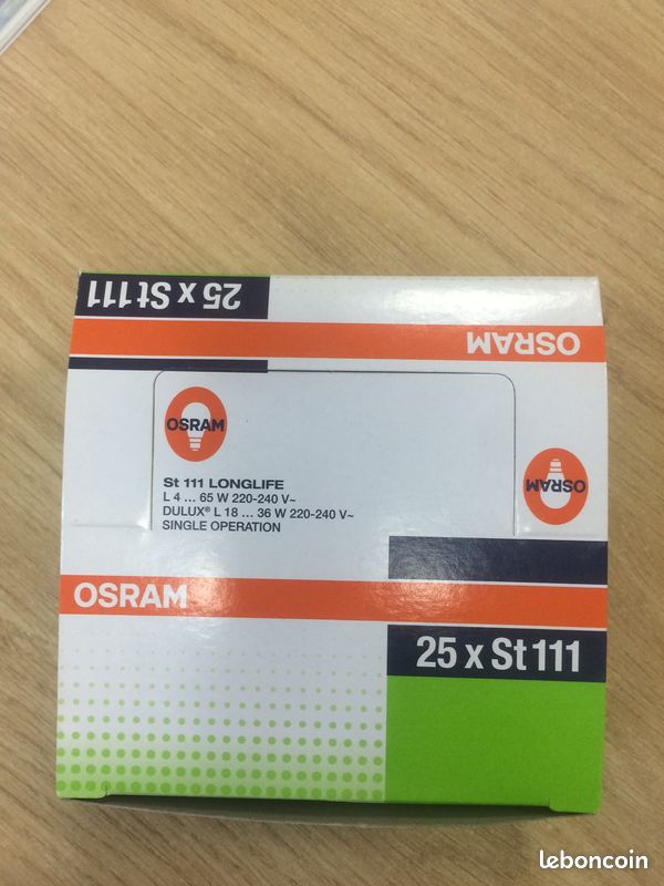 Osram Starters ST111 Longlife - Lot De 5 Pour Tubes Fluo 4-65W