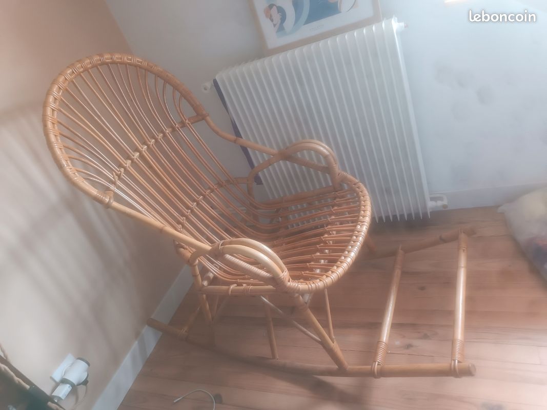 Fauteuil rotin - Rocking-chair rotin (image 2)