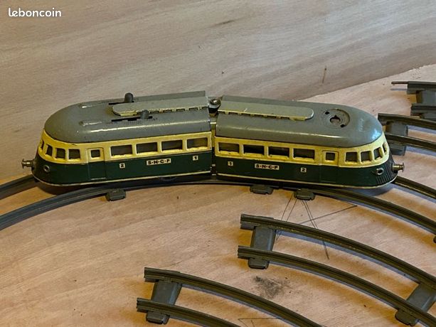 Tram Joustra SNCF En Tôle - Jouet Mécanique Vintage - France