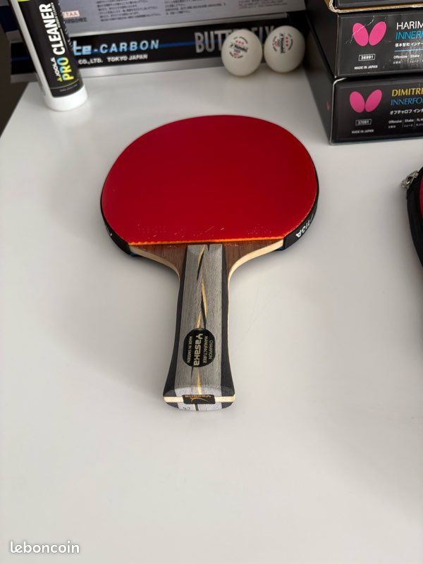 Raquette de tennis de table exceptionnelle yasaka ma lin extra offensive + rxton 3 pro max - raquette club sur mesure (image 4)