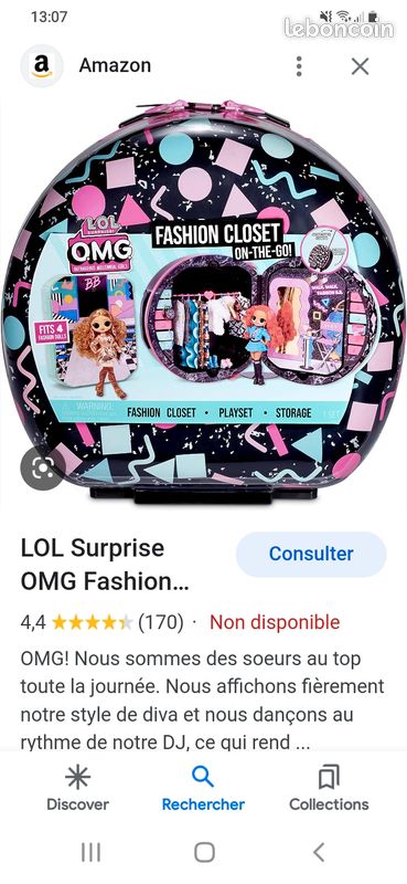 Valise de transport poupée omg lol surprise fashion closet (image 5)
