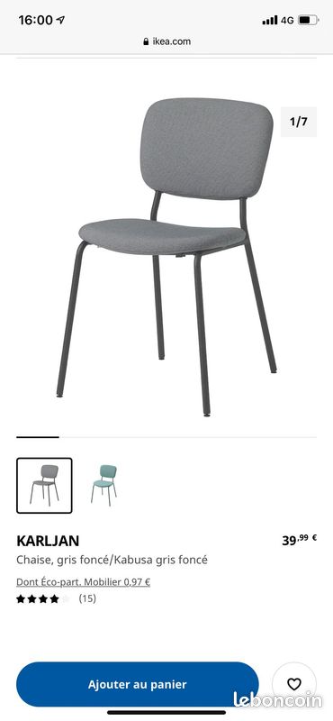 Table de basse et chaises (image 3)
