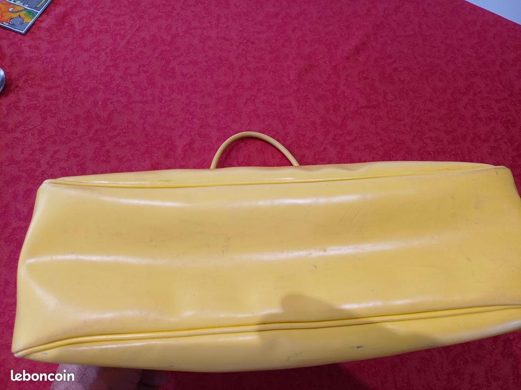 Sac à main jaune, grand sac cabas LANCOME (image 8)