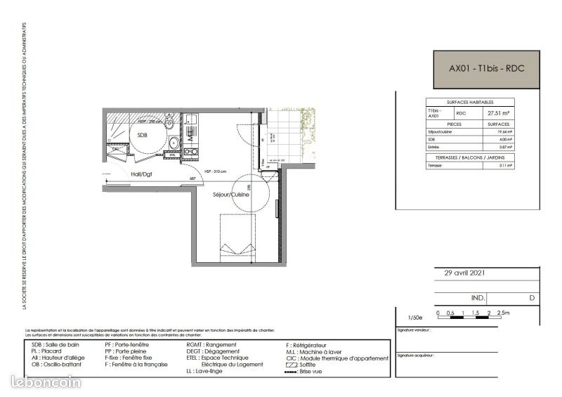 Appartement a louer roubaix - 1 pièce(s) - 27 m2 - Surfyn