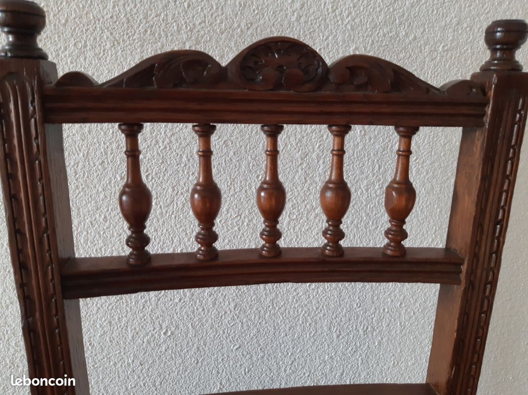 Chaise bois tapissier (image 3)