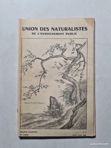 [Livre] Union des Naturalistes de l'enseignement public nº 2 - 1962 - Bon état (image 1)