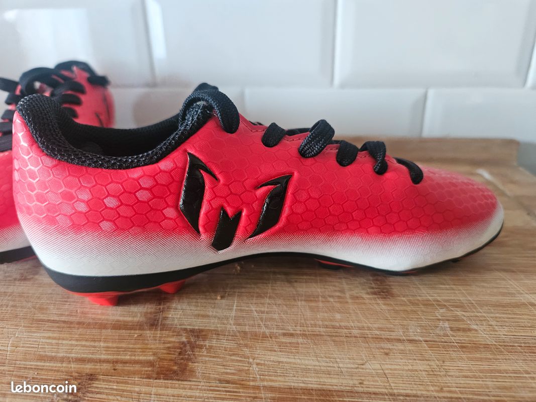 Chaussures De Football Moulées Enfant F50 Messi Club FG/MG Blanc ADIDAS